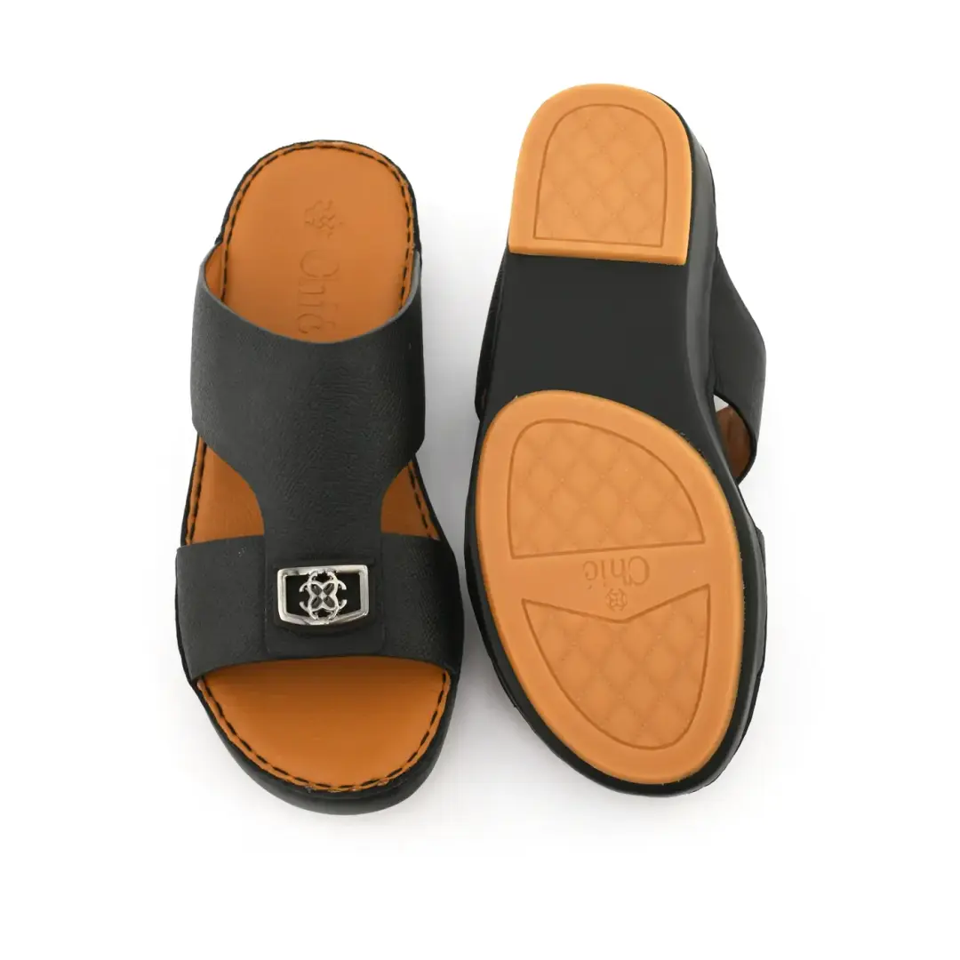 Saffiano Leather Arabic Slippers